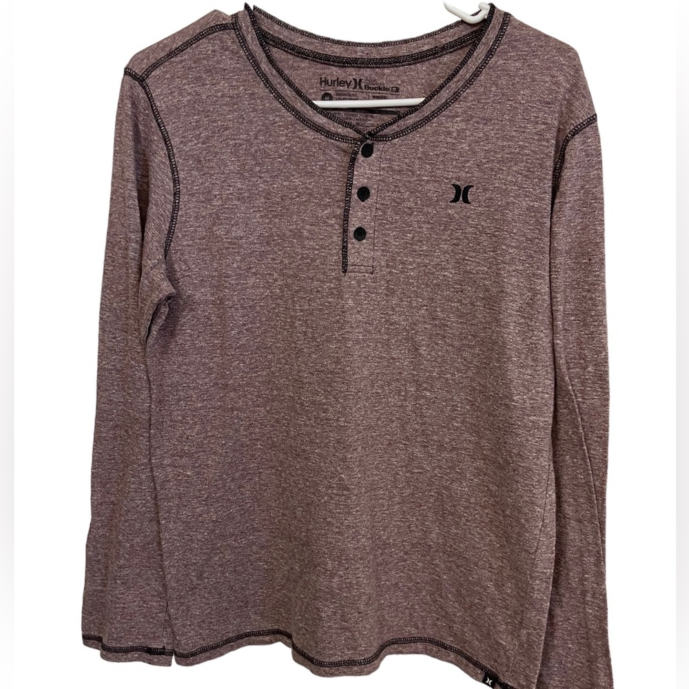 Vintage Y2K HURLEY Buckle Pink Long Sleeve Thermal Style Men’s M T-Shirt